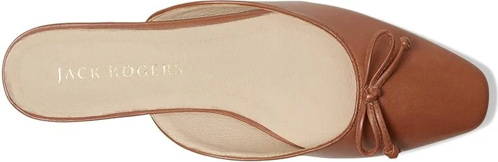 Jack Rogers Ginny Flat Mule Women's Sandals Cognac : 8.5 M, Leather - Image 2