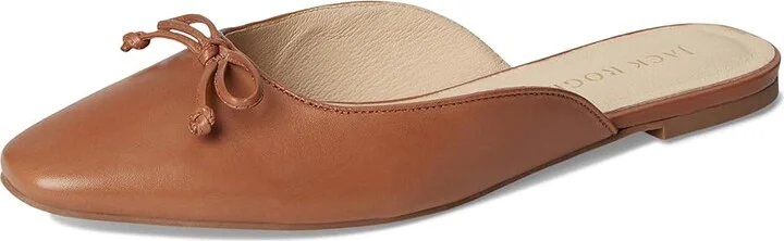 Jack Rogers Ginny Flat Mule Women's Sandals Cognac : 8.5 M, Leather - Image 5