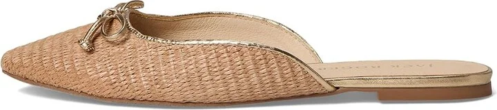 Jack Rogers Ginny Flat Mule Women's Sandals Desert Sand : 9 M, Leather - Image 6