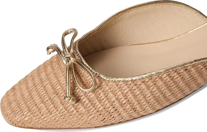 Jack Rogers Ginny Flat Mule Women's Sandals Desert Sand : 9 M, Leather - Image 7