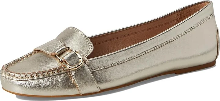Jack Rogers Hanover Hardware Moccassin - Leather Women's Flat Shoes Platinum : 11 M, Leather/Rubber - Image 5