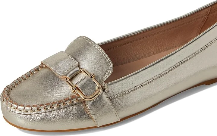 Jack Rogers Hanover Hardware Moccassin - Leather Women's Flat Shoes Platinum : 11 M, Leather/Rubber - Image 7