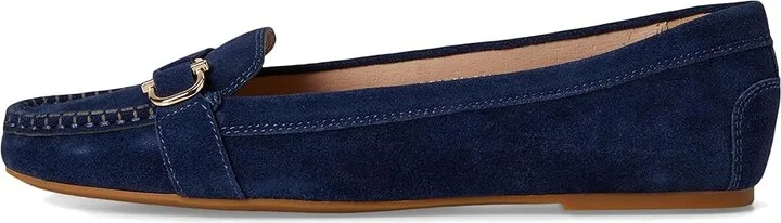 Jack Rogers Hanover Hardware Moccassin - Suede Women's Flat Shoes Midnight : 9.5 M, Leather/Rubber/Suede - Image 6