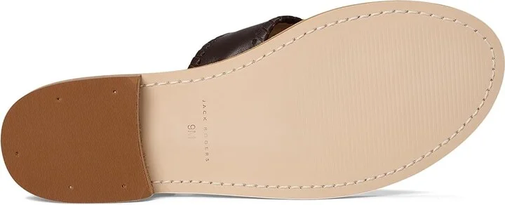 Jack Rogers Jacks Flat Sandal - Nappa Women's Sandals Hot Fudge : 11 M, Leather - Image 3