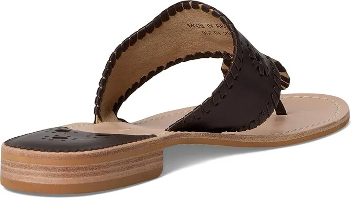 Jack Rogers Jacks Flat Sandal - Nappa Women's Sandals Hot Fudge : 11 M, Leather - Image 4