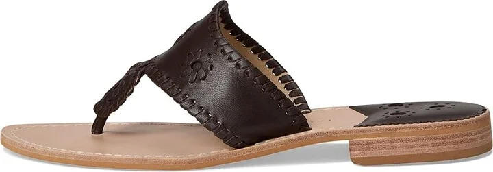 Jack Rogers Jacks Flat Sandal - Nappa Women's Sandals Hot Fudge : 11 M, Leather - Image 6