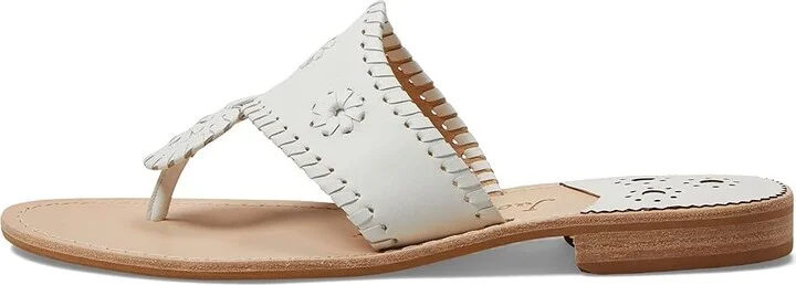 Jack Rogers Jacks Flat Sandal Wide Women's Shoes Black/Black : 9 M, Leather - Image 9