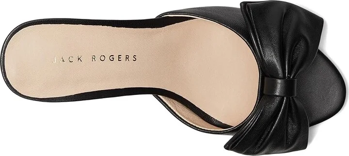 Jack Rogers Lola Bow Sandal - Nappa Women's Dress Sandals Black : 11 M, Leather - Image 2