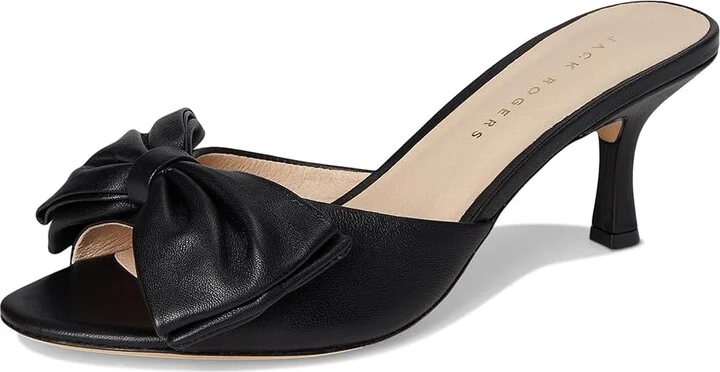 Jack Rogers Lola Bow Sandal - Nappa Women's Dress Sandals Black : 11 M, Leather - Image 5