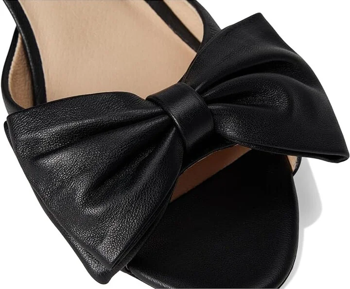 Jack Rogers Lola Bow Sandal - Nappa Women's Dress Sandals Black : 11 M, Leather - Image 7