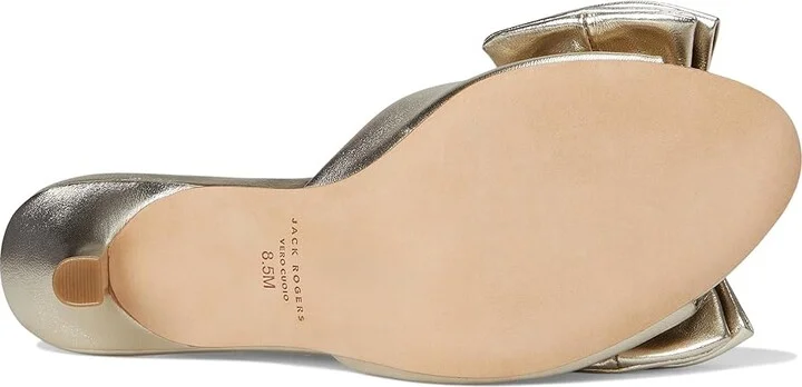 Jack Rogers Lola Bow Sandal - Nappa Women's Dress Sandals Black : 11 M, Leather - Image 9