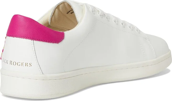 Jack Rogers Marina Sneakers Women's Shoes White/Aqua Sky : 5.5 M, Leather - Image 10