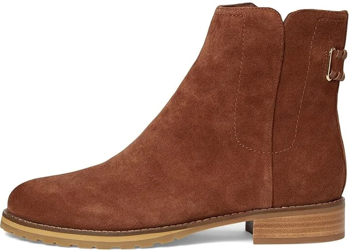 Jack Rogers Newbury Bootie - Suede Women's Boots Sequoia : 8 M, Leather/Rubber/Suede - Image 6