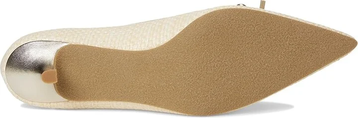 Jack Rogers Pammi Pump Women's Sandals Natural/Jacks Platinum : 8 M, Leather - Image 3