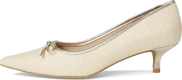 Jack Rogers Pammi Pump Women's Sandals Natural/Jacks Platinum : 8 M, Leather - Image 6