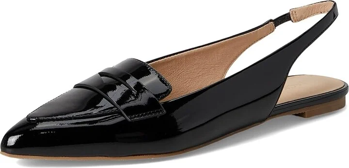 Jack Rogers Pennie Slingback Ballet - Patent Women's Flat Shoes Black : 6.5 M, Leather/Rubber - Image 5