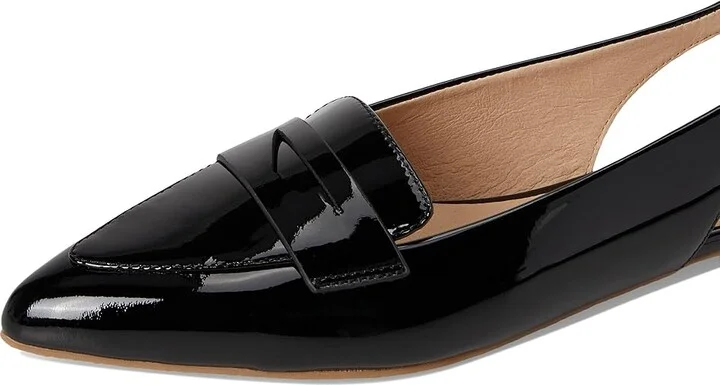 Jack Rogers Pennie Slingback Ballet - Patent Women's Flat Shoes Black : 6.5 M, Leather/Rubber - Image 7