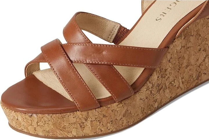 Jack Rogers Pippa Wedge Women's Wedge Shoes Cognac : 11 M, Leather/Rubber - Image 7