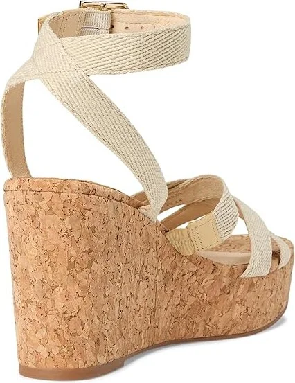 Jack Rogers Pippa Wedge Women's Wedge Shoes Natural : 8 M, Leather/Rubber - Image 4