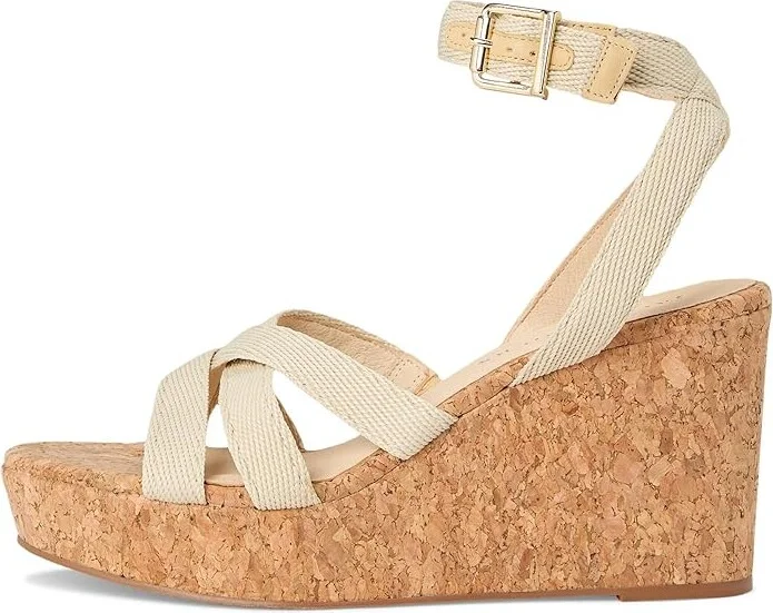 Jack Rogers Pippa Wedge Women's Wedge Shoes Natural : 8 M, Leather/Rubber - Image 6