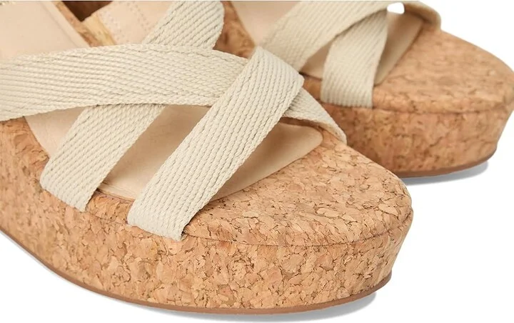 Jack Rogers Pippa Wedge Women's Wedge Shoes Natural : 8 M, Leather/Rubber - Image 7