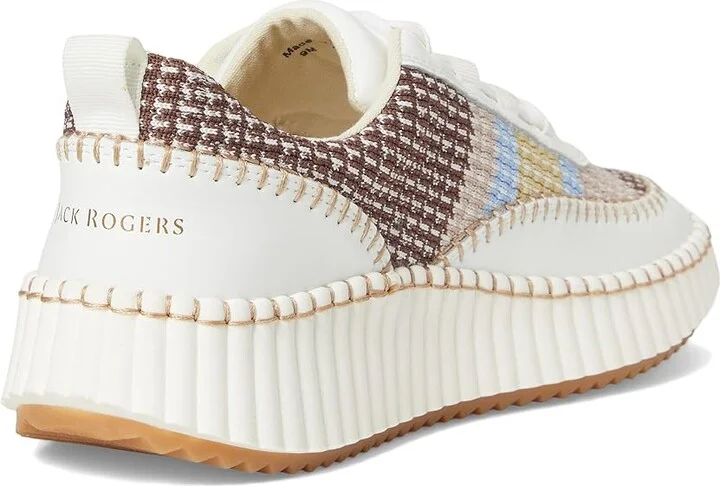 Jack Rogers Sealine Sneakers Women's Shoes Desert Sand : 9 M, Leather - Image 4