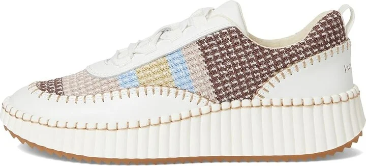 Jack Rogers Sealine Sneakers Women's Shoes Desert Sand : 9 M, Leather - Image 6