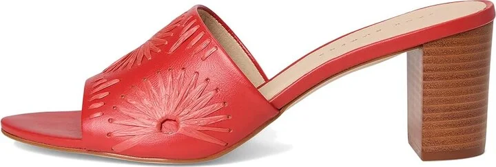 Jack Rogers Susie Sandal - Nappa/Raffia Women's Dress Sandals Fire Red/Fire Red : 6.5 M, Leather - Image 6