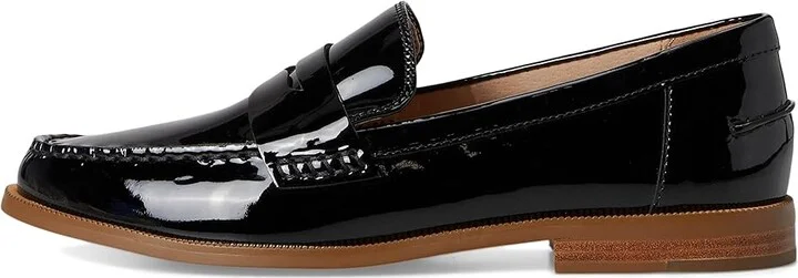Jack Rogers Tipson Penny Loafers - Patent Women's Flat Shoes Black : 7 M, Leather/Rubber - Image 6