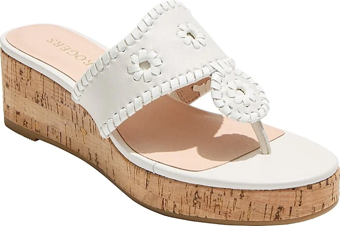 Jack Rogers Women's Jacks Thong Toe Wedge Platform Sandals