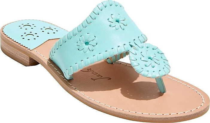 Jack Rogers Women's Jacks Whipstitch Slip On Thong Slide Sandals