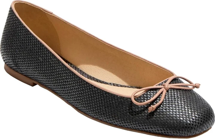 Jack Rogers Women's Kenlyn Ballet-Rattan Flat