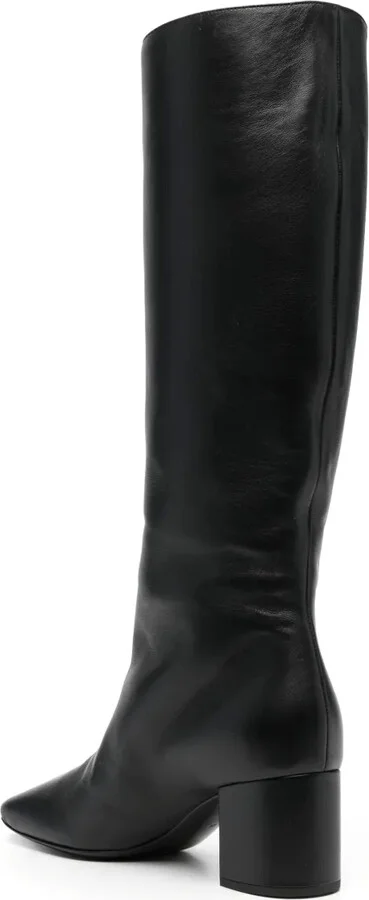Jackie 60mm logo-plaque leather boots - Image 3
