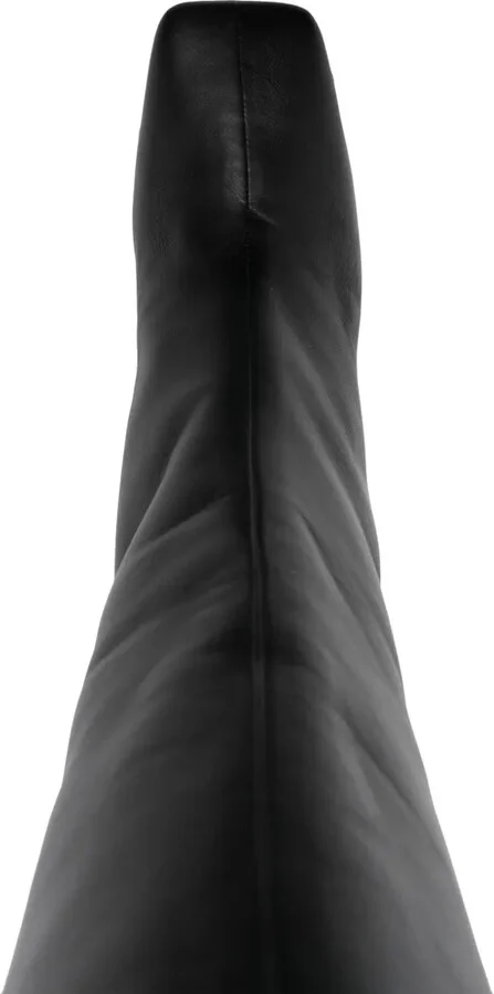 Jackie 60mm logo-plaque leather boots - Image 4