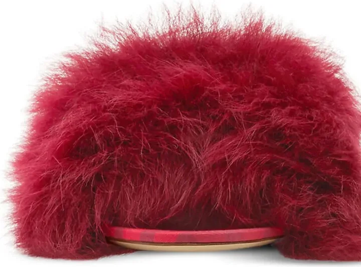 Jackie 65mm shearling sandals - Image 2