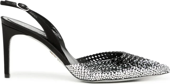 Jackie 70mm crystal-embellished pumps