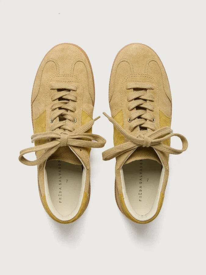 Jackie Court Sneaker - Butter Suede Combo - Image 2