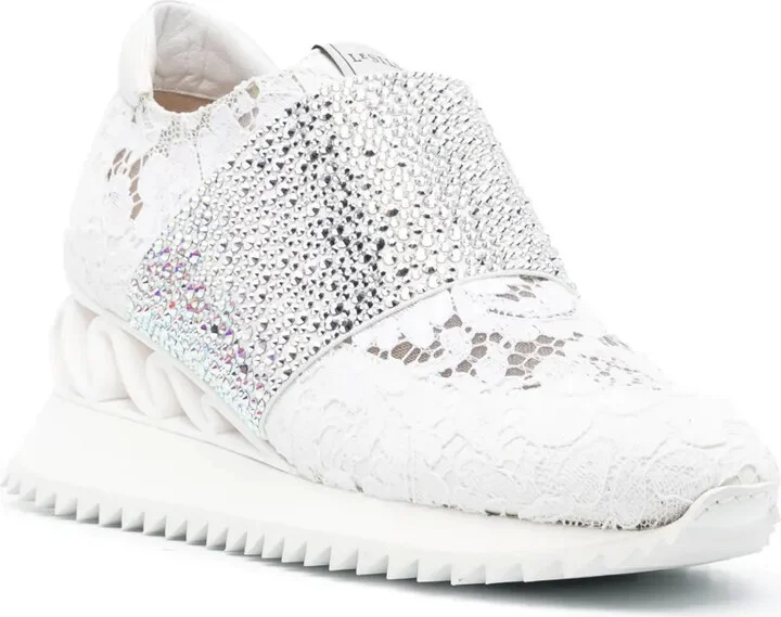 Jackie crystal-embellished sneakers - Image 2