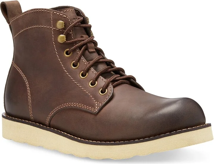 Jackman Memory Foam Leather Lace-Up Boot