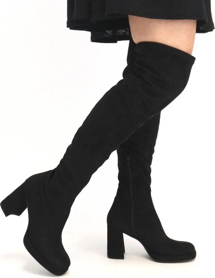 Jackson Suede Boot In Black