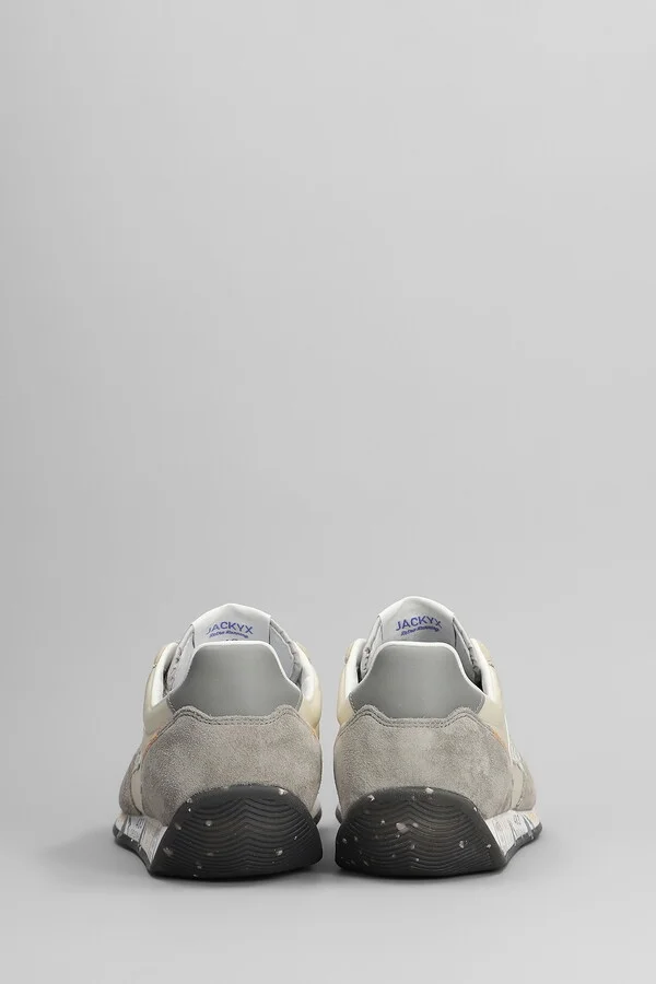 Jackyx Sneakers In Grey Suede And Fabric - Image 4