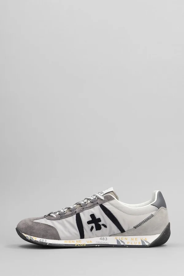 Jackyx Sneakers In Grey Suede And Fabric - Image 3