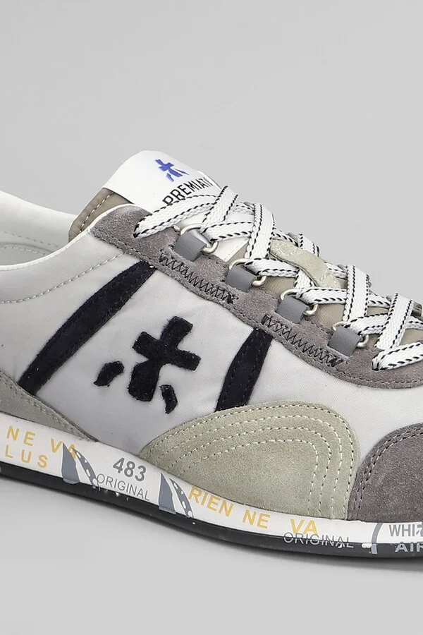 Jackyx Sneakers In Grey Suede And Fabric - Image 5
