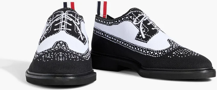 Jacquard-knit derby shoes - Image 2
