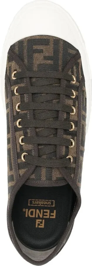 Jacquard-Logo Low-Top Sneakers - Image 4