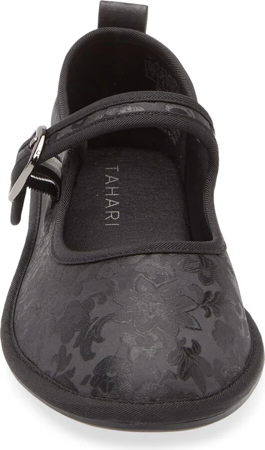 Jacquard Satin Mary Jane Flat - Image 3