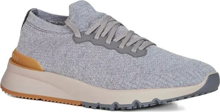 Jacquard Wool Knit Sneakers - Image 2