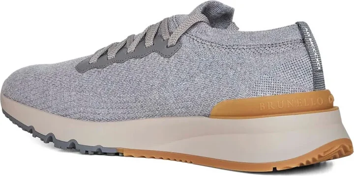 Jacquard Wool Knit Sneakers - Image 3