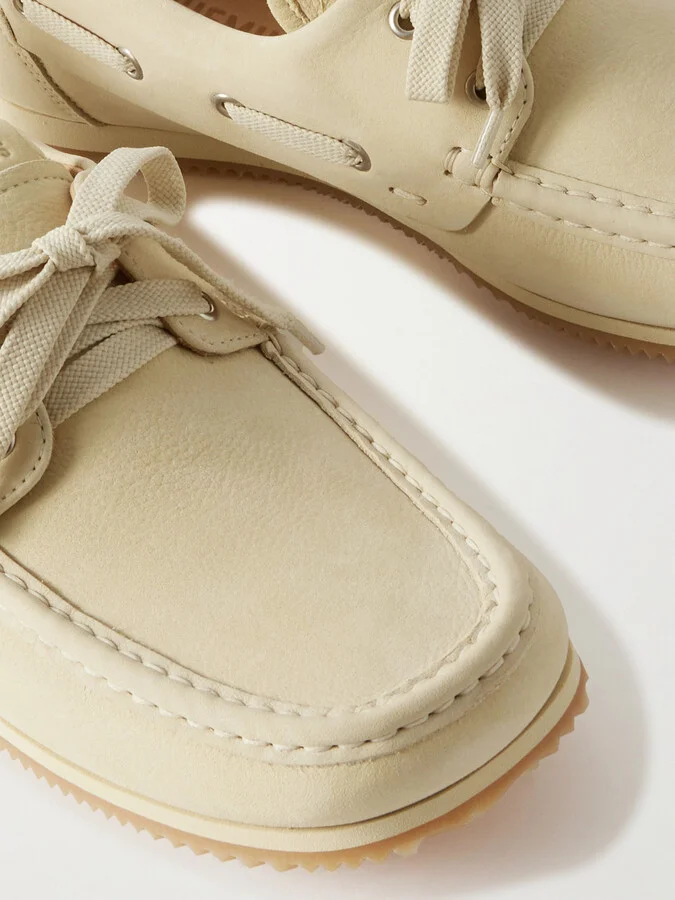 Jacquemus - Batto Nubuck Loafers - Cream - Image 4