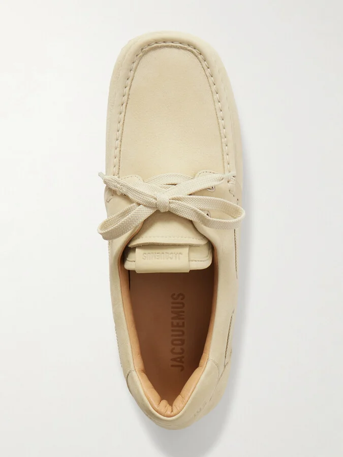 Jacquemus - Batto Nubuck Loafers - Cream - Image 5